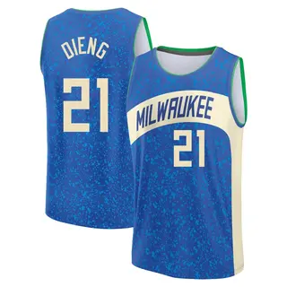 Men's Ousmane Dieng Milwaukee Bucks Blue 2023/24 City Edition Jersey - Fast Break