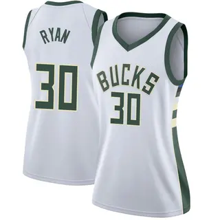 Women's Cormac Ryan Milwaukee Bucks White Jersey - Association Edition - Swingman