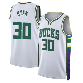 Youth Cormac Ryan Milwaukee Bucks White 2021/22 City Edition Jersey - Swingman